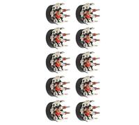 Nucelit Rotary Volumes Potentiometer RV12MM with Switching Angled Pin for Power Amplifier Gold-Plated Low Resistance Carbon Film Potentiometer