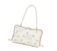 Nucelit Sophisticated Polyester Shoulder Bag Beaded Embellished Evening Purse Multipurpose Crossbody Bag Prom Occasion Beaded Evening