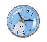 Nucelit Space Saving Bathroom Clock Suction Cup Mounting Time Management Tool for Shower Home Decors Anti Fog Clock