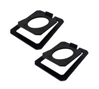 Nucelit Stable Metal Loudspeaker Stand with Sponge Vibrating Pad for Desktop Reducing Sound Distortion Enhancing Auditory Desktop Loudspeaker Stand