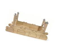 Nucelit Sturdy Wooden Play Structure with Pathway 42x16x17cm for Active Birds and Small Pets Amusement Even Pet Climbing Frame