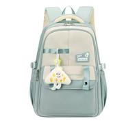 Nucelit Stylish Backpack with Charm for Women Comfortable School Bag Large Capacity Daypack College Bags for Everyday Needs Travel Backpack