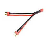 Nucelit T-Type Plug Parallel Wire 1 Female to 2 Male Adapter Connector for Multiple Electronic Devices Female Head to Two Male Heads