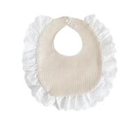 Nucelit Toddler Girls Lace Collar Cotton Bibs Hollow Out Baby Bibs Lovely Pattern Newborns Bibs Fashionable Baby Bibs Present