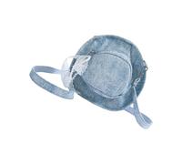Nucelit Unique Bows Decorated Cowgirl Hat Shoulder Bag Multi Functional Crossbody Bags Reinforced Jeans Fabric for Trendy Outfits Sweet Bag