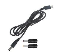 Nucelit USB C Type C to 5.5x2.1mm 4.0x1.7mm 3.5x1.35mm 12V PD Trigger Power Cable for LCD Monitors Cine Broadcast Radio Trigger Power Cable