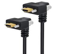 Nucelit USB3.1 Type C Charging Cable Panel Mount Double Screw Locking Connection Cord 10Gbps Data Transfer 4K60hz Video Output Fast Charging Cable