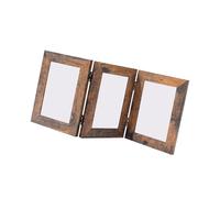 Nucelit Vertical 3 Panel Oaken Frame for Creative Family Photo Arrangements Existing Room Deck Wooden Worktop Photo Holder