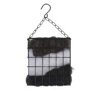 Nucelit Weather Resistant Iron Birdcage Featuring Suet Feeder Bird Nesting Heart with PP Cotton for Easy to Clean Yard Art Decoration Yard Art Decoration