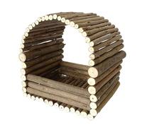 Nucelit Wood Animal Small Houses Rabbits Habitat Arched Wood Houses Indoor Shelter for Indoor Rabbits Adult Pet Habitat Wooden Arcs