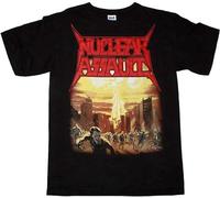 Nuclear Assault Game Over Thrash S.O.D. Anthrax Exodus Mod Black Mens Unisex 100% Cotton Short-Sleeve T-Shirts Black O Neck Tee