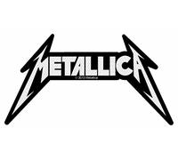 Nuclear Blast Records METALLICA Logo Fabric Patch, Black/White, Self Adhesive, Compact, 1 Piece