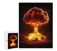 Nuclear Bomb Blast Mushroom Cloud Jigsaw Puzzles for Adults 500 PCS Wooden Puzzles Unique Puzzle Gifts