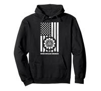 Nuclear Engineer Waste USA Flag Proud Nuclear Engineer Pullover Hoodie