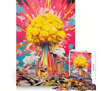 Nuclear Explosion 1000 Piece Jigsaw Puzzles for Adults Jigsaw Smart Game Together Fun Image Assembly Seasonal Gift (38x26cm)