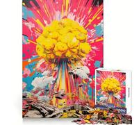 Nuclear Explosion Hard Jigsaw Puzzle for Adults 1000 Pieces Memory Lift Easy Leisure Image Assembly Artistic Gift (38x52cm)