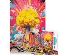 Nuclear Explosion Jigsaw Puzzle 1000 Piece for Adults Logic Boost Toy Together Fun Premium Edge Stylish Gift (50x75cm)