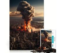 Nuclear Explosion Jigsaw Puzzle for Adults 1000 Pieces Boost Recall Leisure Fun Accurate Edge Lovely Present (38x26cm)