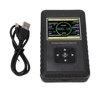 Nuclear Geiger Counter Detector, Handheld Beta Gamma X Ray Meter with Large LCD Screen, Red Light, Buzzer Alarm