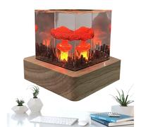 Nuclear Light - Atomic Model Atmosphere Lamp, Resin Mushroom Cloud Lamp, 3D Night Light, Desktop Decoration | Nuclear Atomic Model Night Use for Bedroom Office Science Geek Gift Room Decor