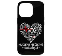 Nuclear Medicine Technologist Heart Funny Radiology Case for iPhone 13 Pro