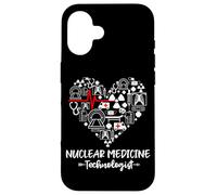 Nuclear Medicine Technologist Heart Funny Radiology Case for iPhone 16