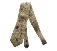 Nuclear Physics Scientist Teacher Student Polyester Tie sleeved with hook-Rich Cream