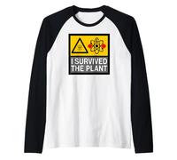 Nuclear Power Plant Worker I Survived The Plant Raglan Baseball Tee