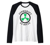 Nuclear Power Yes Please Pro Nuclear Energy Support Raglan Baseball Tee