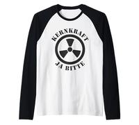 Nuclear Power Yes Please Pro Nuclear Energy Support Raglan Baseball Tee