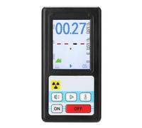 Nuclear Radiation Detector Color Display Screen Geiger Counter Personal Dosimeter Marble Detectors Beta Gamma X-ray Tester Sensitivity Anytime With Confidence(BR-6 Black)