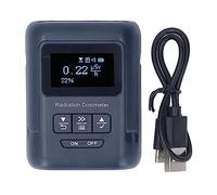 Nuclear Radiation Detector, Dosimeter Alpha Beta Gamma X Ray Tester Portable Dose Alarm Easy Reading Multifunctional Radioactive Detector Meter, Rechargeable Radiation Monitor Meter for Home Factory