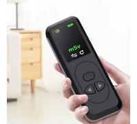 Nuclear Radiation Detector, Geiger-Counter, Portable Dosimeter With OLED-Display, Rechargeable Radiation Meter Radioactive Monitor Tester(Black)