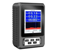 Nuclear Radiation Detector Geiger Counter X Γ Β-rays Detecting Tool Real Time Mean Cumulative Dose Modes Radioactive Tester Widely Applicable(Black)