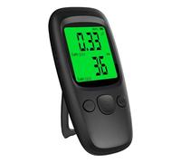 Nuclear Radiation Detector, Lcd Display Geiger Counter Radiation Detector with Average/Peak Mode and Smart Alarm, Battery-Operated Handheld Monitor Meter with Stand