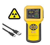 Nuclear Radiation Detector, Radioactive Detector Radioactive Meter with LCD Display Detect Beta Gamma X-Ray CPM Level w/Alarm, Rechargeable Radiation Monitor-AP-886A