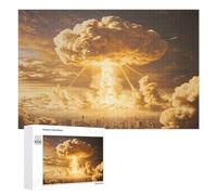 Nuclear Radiation Fun Wooden Picture Puzzle Creative Gift Wood Jigsaw for Adults And Family Game