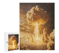 Nuclear Radiation Fun Wooden Picture Vertical Version Puzzle Creative Gift Wood Jigsaw for Adults And Family Game