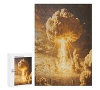 Nuclear Radiation Fun Wooden Picture Vertical Version Puzzle Creative Gift Wood Jigsaw for Adults And Family Game