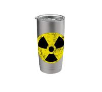 Nuclear Radiation Hazard Warning Fallout Symbol Sign Caution Stainless Steel Insulated Tumbler