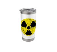 Nuclear Radiation Hazard Warning Fallout Symbol Sign Caution Stainless Steel Insulated Tumbler