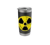Nuclear Radiation Hazard Warning Fallout Symbol Sign Caution Stainless Steel Insulated Tumbler