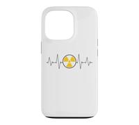 Nuclear Radiation Heartbeat EKG Pulse Line Radiation Warning Case for iPhone 13 Pro