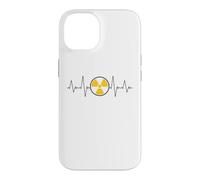Nuclear Radiation Heartbeat EKG Pulse Line Radiation Warning Case for iPhone 14