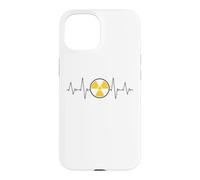 Nuclear Radiation Heartbeat EKG Pulse Line Radiation Warning Case for iPhone 15