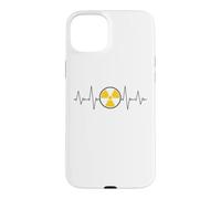 Nuclear Radiation Heartbeat EKG Pulse Line Radiation Warning Case for iPhone 15 Plus