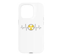 Nuclear Radiation Heartbeat EKG Pulse Line Radiation Warning Case for iPhone 15 Pro