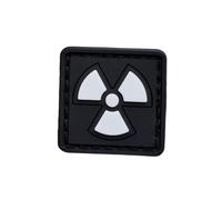 Nuclear Radiation PVC Patch Glow in The Dark - Tiny Tactical Radioactive Symbol Morale Patch for Backpacks, Gear & Vests - Hook & Loop Backing (1x1 Inch)