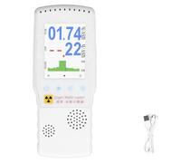 Nuclear Radiation Tester Handheld High Accuracy Digital Radiation Dose Alarm Detector Portable Radiation Meter for Home Industrial Medical Use ABS Material