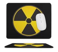 Nuclear Radiation Warning Sign Mouse Mat Pad 20x24/25x30cm Cute Mousepad Desktop Non-Slip Rubber Mousemat